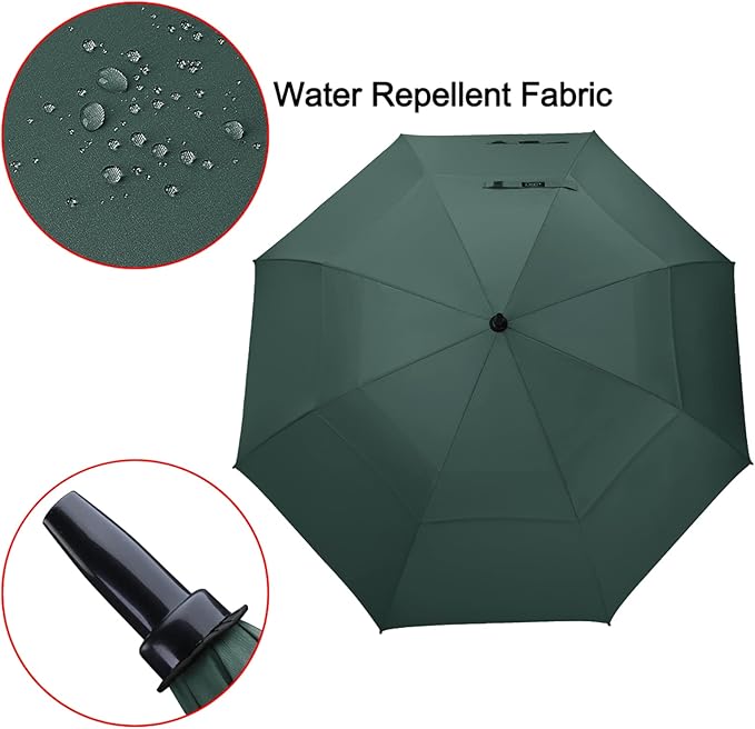 G4Free 47/54/62/68/72 Inch Automatic Open Golf Umbrella Oversize Extra Large Double Canopy Vented Windproof Waterproof Stick Umbrellas G4Free