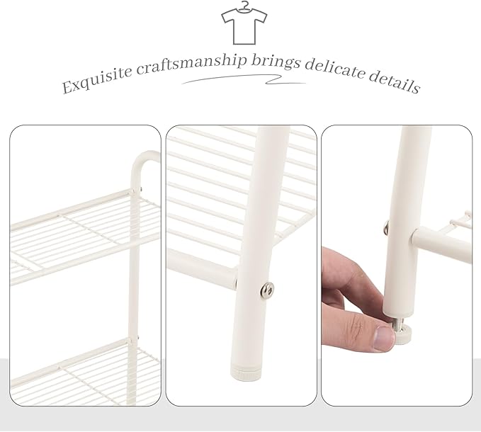 Metal Plant Stand Indoor Outdoor for Multiple Plants,3 Tier Plant Shelf,Large Heavy Duty Flower Holder Ladder Plant for Living Room, Patio, Balcony (White) Kitsanery