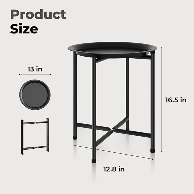 Bamworld Plant Stand Indoor Tall Plant Table for Large Plants Outdoor Plant Stool Metal Plant Holder for Patio Garden Balcony Living Room Black Bamworld