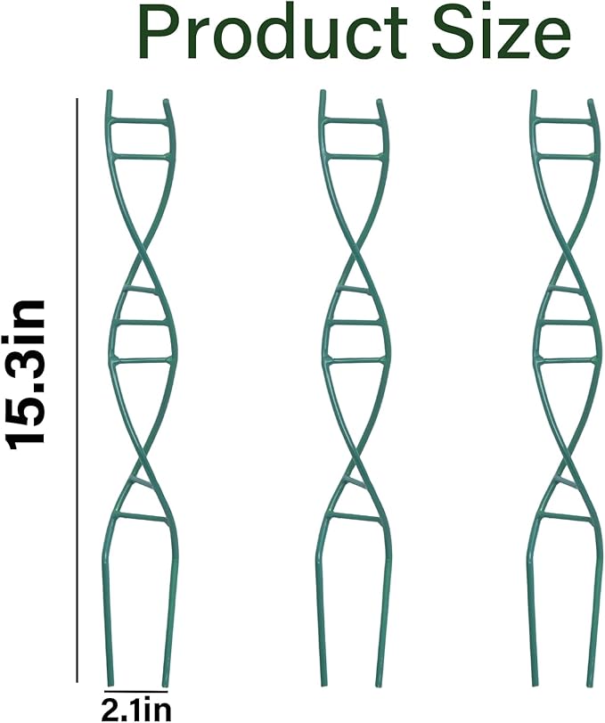 Indoor Plant Trellis - DNA Spiral Design Metal Trellis for Potted Plants, Stylish Climbing Support for Small Houseplants, Durable & Easy to Install Garden Upgrade for Vining Plants Goooxim