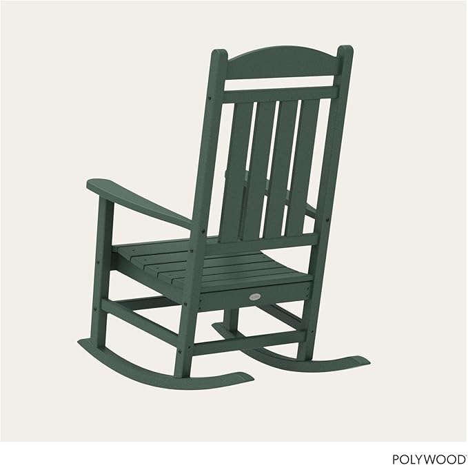 POLYWOOD Presidential Rocking Chair in Green POLYWOOD