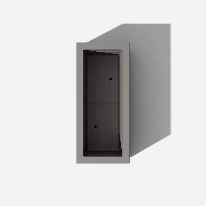 Veradek Block Series Long Box Planter - Large Rectangular Planter for Indoor or Outdoor Patio/Porch | Durable All-Weather Use with Drainage Holes | Modern Décor for Tall Plants, Flowers or Shrubs VeradekOutdoor