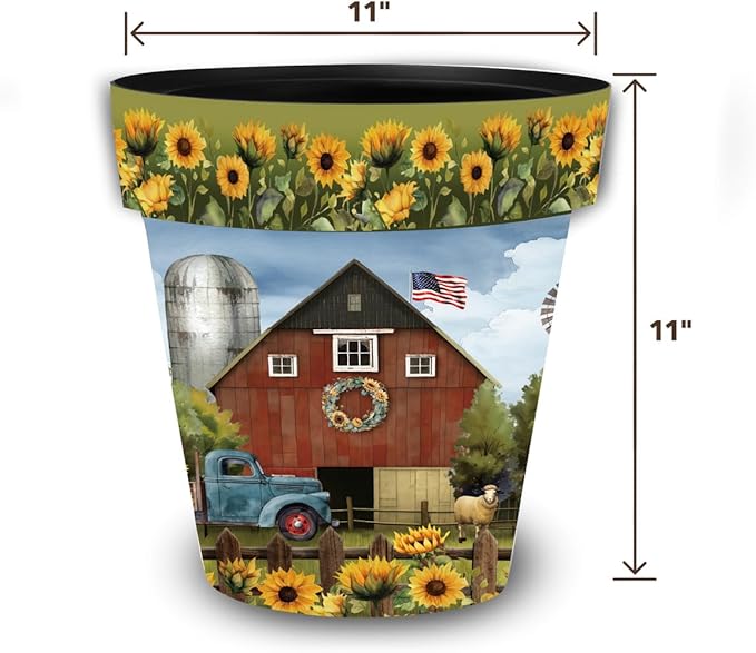Briarwood Lane Sunflower Barn Medium Planter BriarwoodLane