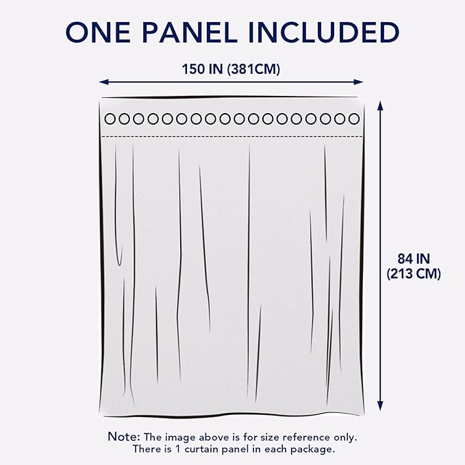 PureFit Outdoor Curtains for Patio Waterproof Weatherproof, UV Resistant Outside Curtains for Gazebo, Front Porch, Pergola, Sun Blocking Privacy Curtain, 150W x 84L inch, 1 Panel, White PureFit