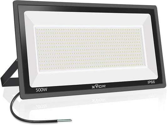 500W LED Flood Light,(2750W Equivalent) Super Bright 58,500LM Daylight 5000K IP66 Waterproof Security Outdoor LED Arena Lights,Commercial Lighting Floodlight for Backyard|Court|Stadium|Fields XYCN