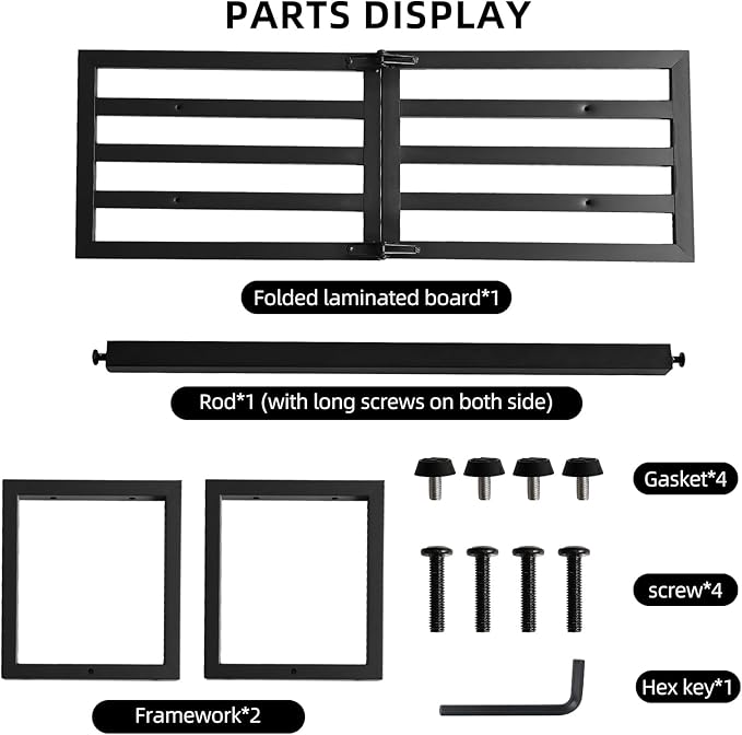 2 Pack Metal Plant Stand, Foldable Heavy Duty Indoor, Window Iron Plant Shelf - Mid Century Modern Slatted Bench for Patio, Garden, Living Room Load Bearing 330 lbs 26" L x 10.4" H x 8.6" W 1 Tier Black HomecourtyardsInterio