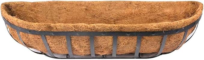 2pcs Trough Coco Liner 36 inch Wall Planter Replaceable Coco Liner for Window Box, Fence Flower Baskets HHTHH