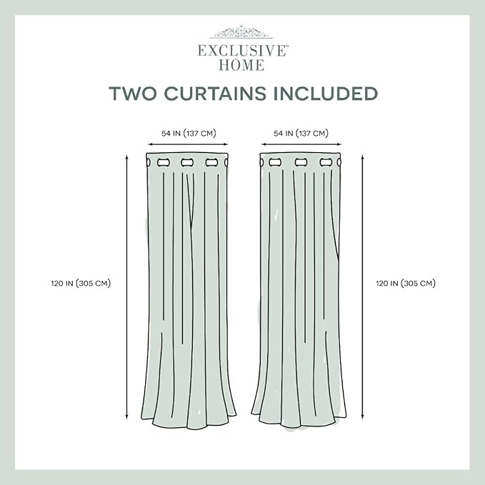 Exclusive Home Cabana Solid Indoor/Outdoor Light Filtering Hook-and-Loop Tab Top Curtain Panel Pair, 54"x63", Sundress Exclusive+Home