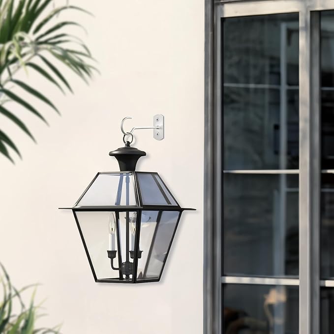 Metal Hanging Plant Hooks 6in 4Pack Decorative Wall Plant Hanger for Hanging Lanterns Bird Feeder Flower Basket Home Decor Indoor & Outdoor White QualityEfficiency