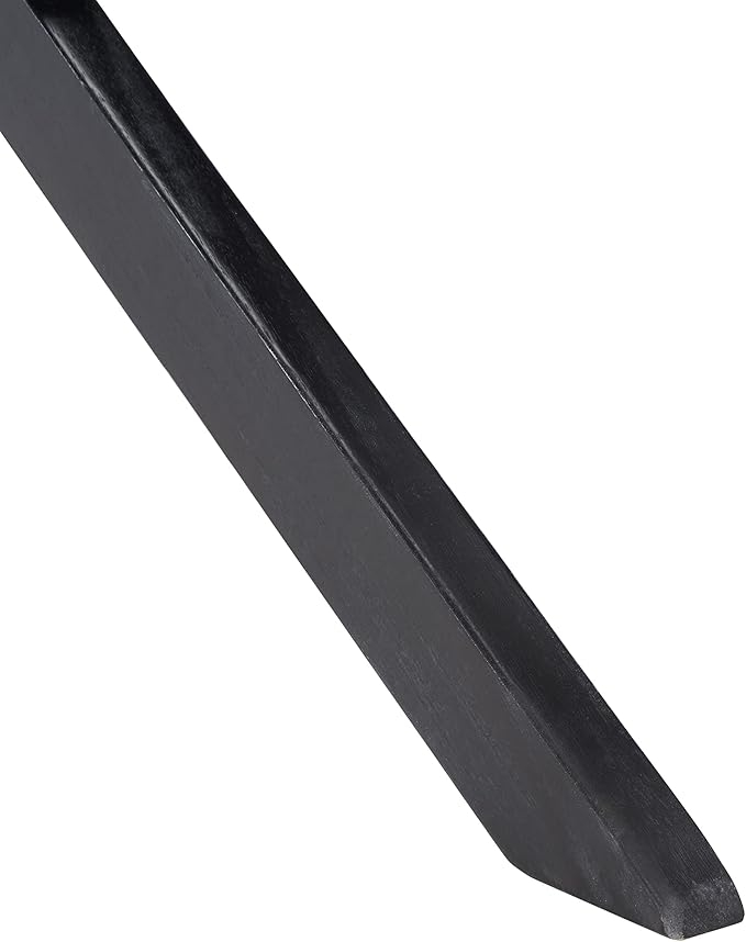 SAFAVIEH Outdoor Collection Kobina Black Acacia Wood/Black Rope Foldable Bench SAFAVIEH