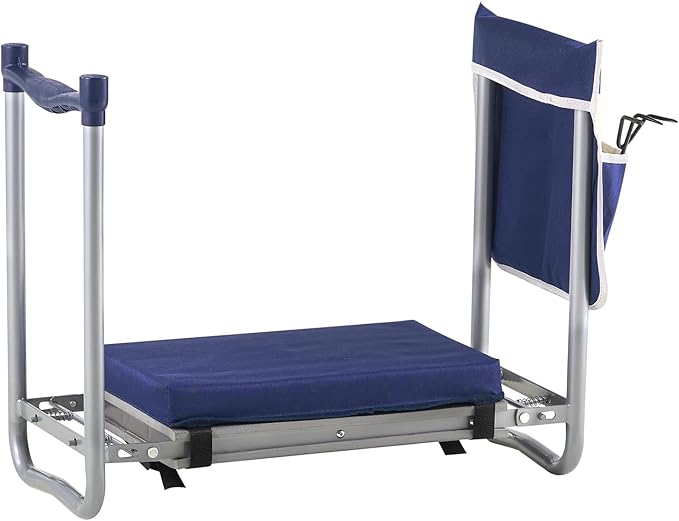 VEVOR Large Folding Garden Kneeler and Seat Heavy Duty, Widened 10" EVA Foam Pad, Portable Garden Stool with Tool Bags, Gardening Bench to Relieve Knee & Back Pain, Gifts for Seniors, Women, Parents VEVOR