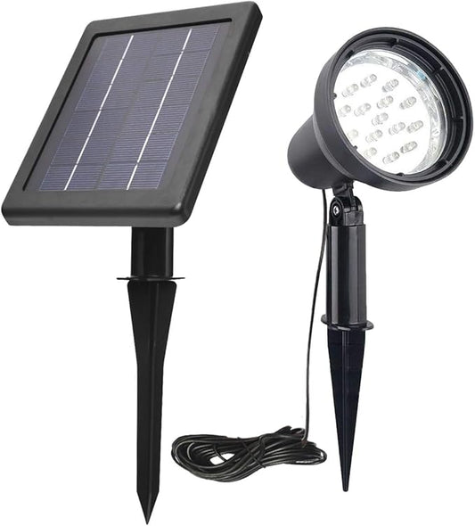 SUNLONG Solar Spotlights Outdoor Waterproof Bright Solar Wall Lights Led Security Flood Light Solar Powered for Flag Patio Front Door Driveways-Automatically Activates at Dusk to Dawn (Warm White) MakeYournightBrightandWarm