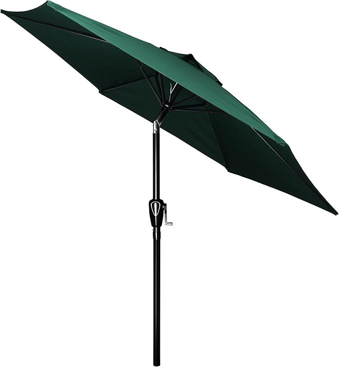 Simple Deluxe 9' Patio Umbrella Outdoor Table Market Yard Umbrella with Push Button Tilt/Crank SimpleDeluxe