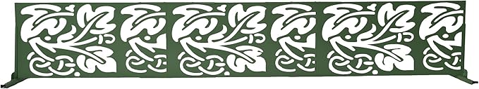 Oakland Living 6 ft. X 4 ft. Green Freestanding Metal Privacy Screen Room Divider Oakland+Living
