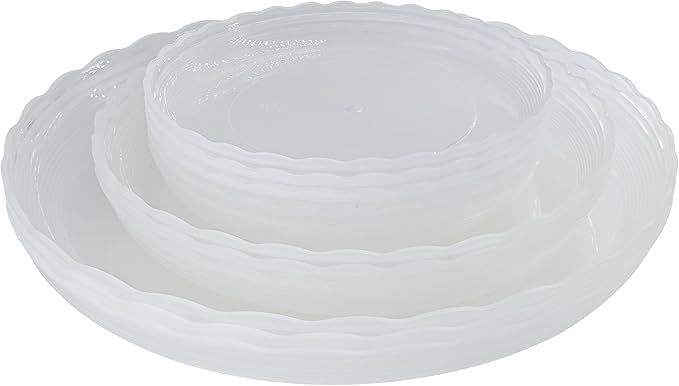 12Pcs Clear Plant Saucer, 6 8 10 Inch Durable Plastic Plant Tray, Round Plant Pot Saucers, Drip Tray for Indoor and Outdoor Garden, Clear Lifecouldbesointeresting