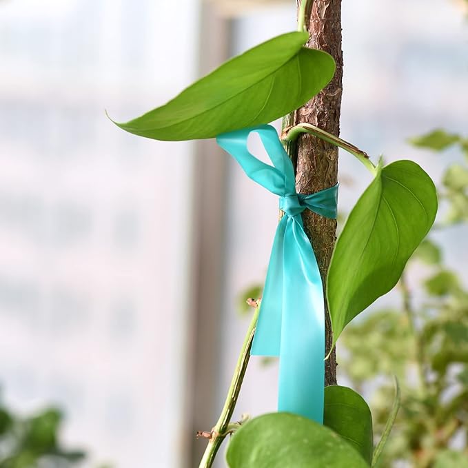Stretch Tie Tape, 1” Wide 200FT Reusable Garden Plant Ties Green Tapes for Plants, Thick Garden Vinyl Stake Ribbon for Branches Flowers Tomatoes Indoor Outdoor Greenhouse TELENT+OUTDOORS