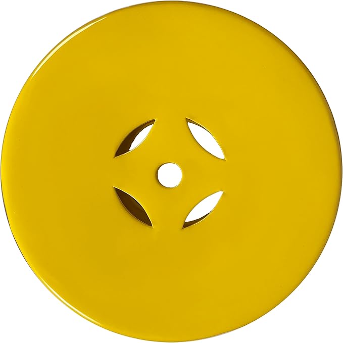 JONATHAN Y TBL1022E Lucky Coins 16" Chinese Ceramic Drum Indoor/Outdoor Garden Stool Bohemian, Coastal, Cottage, French Country, Traditional, for Living Room, Garden Room, Patio, Matte Yellow JONATHANY