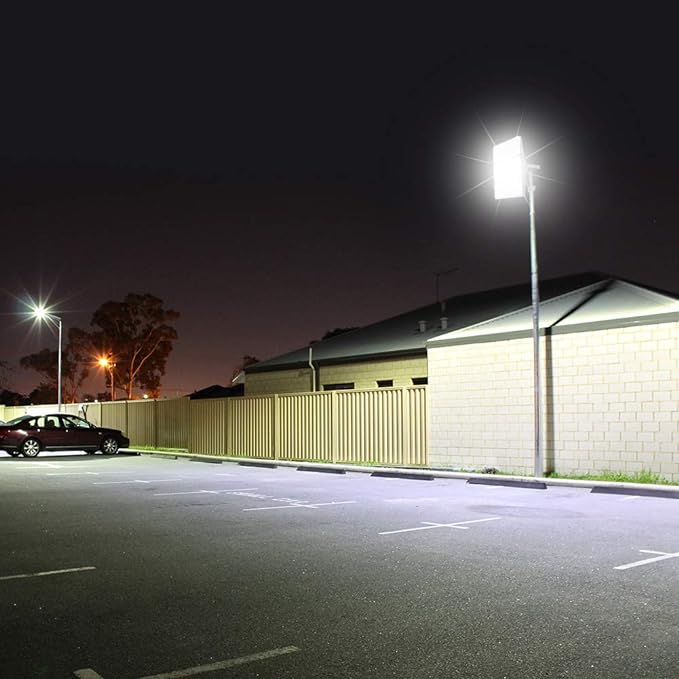 CHARON 300W LED Flood Light, 24000LM Super Bright Outdoor Security Lights with Wider Lighting Angle, 6000K Daylight White, IP66 Waterproof Outdoor Lighting for Garage, Garden, Lawn, Yard, Parking Lot CHARON