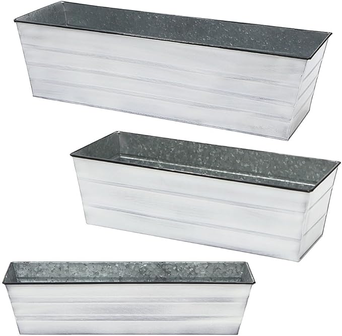 Achla Designs C-21W Window Box, Large, White ACHLADesignsHomeGarden