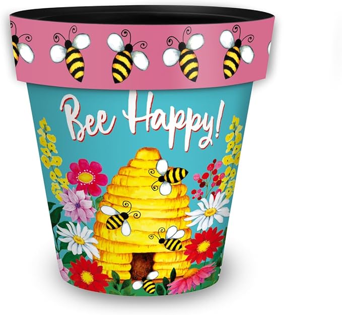 Briarwood Lane Bee Happy Beehive Medium Planter BriarwoodLane