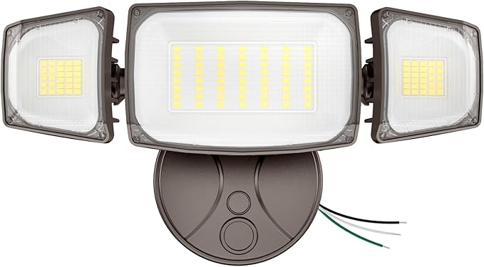 Olafus 80W Flood Lights Outdoor, Switch Controlled 8000LM LED Security Lights, IP65 Waterproof Outside Floodlights, 6500K Exterior Flood Light Fixture Wired for House Yard Porch Eave Brown Olafus