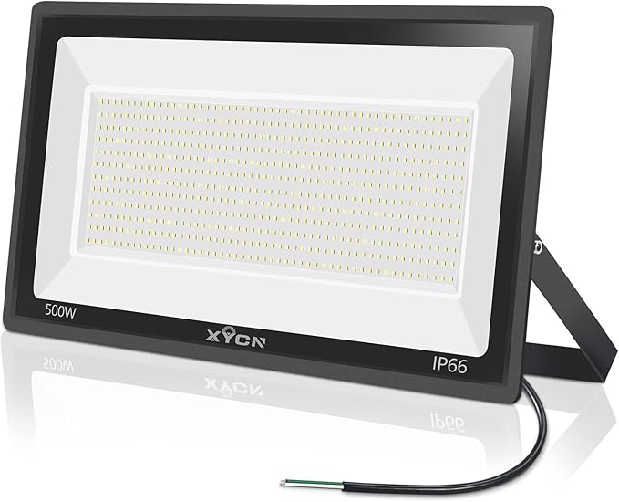 500W LED Flood Light,(2750W Equivalent) Super Bright 58,500LM Daylight 5000K IP66 Waterproof Security Outdoor LED Arena Lights,Commercial Lighting Floodlight for Backyard|Court|Stadium|Fields XYCN