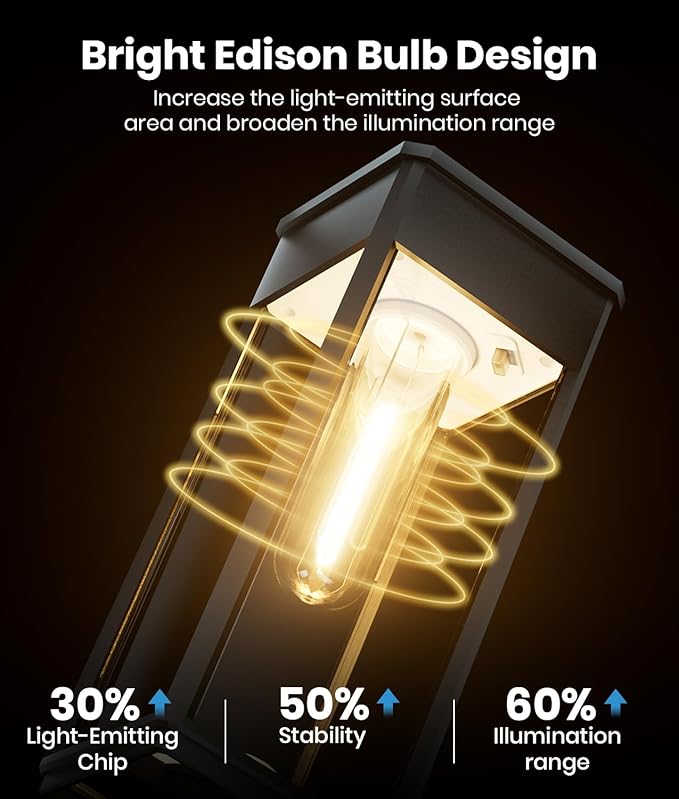 Solar Pathway Lights Outdoor, 4 Pack Bright Solar Lights Outdoor, IP65 Waterproof Solar Garden Lights Solar Powered Landscape Lighting for Yard Patio Walkway Driveway Pathway (Warm White) Professionalproductionofsolarlightsoutdoor%EF%BC%9A%EF%BC%89
