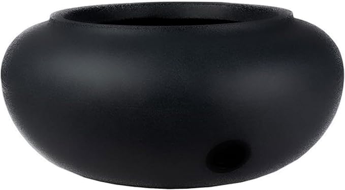 The HC Companies 21 Inch Garden Hose Pot - Durable Lightweight Plastic Decorative Hose Pot for Yard, 100-Foot Capacity Hose Storage, Black TheHCCompanies