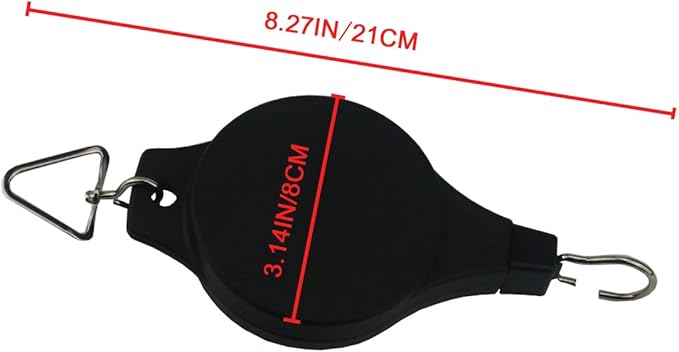 Ogrmar 2PCS Plant Pulley Retractable Pulley Plant Hanger Hanging Flower Basket Hook Hanger for Garden Baskets Pots and Birds Feeder in Different Height Lower and Raise Pack of 2 (Black) Ogrmar