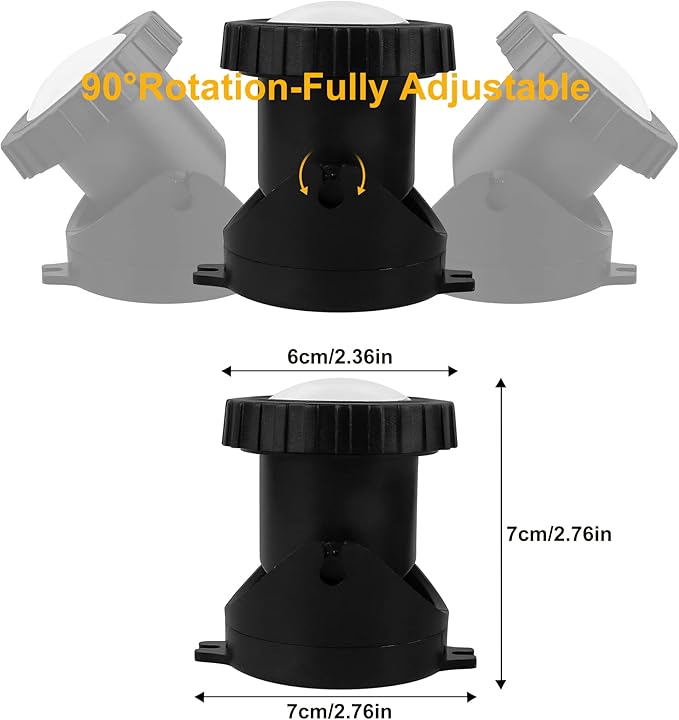 RGB Pond Lights with Timer, LED Underwater Submersible Colorful Landscape Spotlights, 98ft Remote Control IP68 Waterproof Fountain Lights for Fish Aquarium Tank Garden Yard Pool (Set of 2) CREPOW