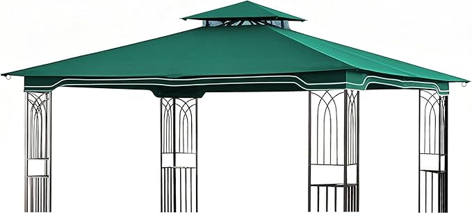 SCOCANOPY Replacement Gazebo Canopy for 10 x 12 Regency II Patio Gazebo Model L-GZ798PST,A101004104,A101004105,(Forest Green) SCOCANOPY