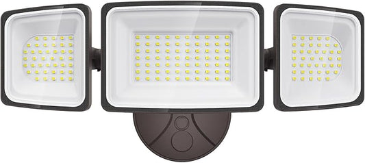Onforu 130W Flood Lights Outdoor, 13000LM Brightness LED Light Outside, IP65 Waterproof LED Exterior Floodlight with 3 Adjustable Heads, 6500K White Outdoor Security Light for Yard Garage Eave Onforu