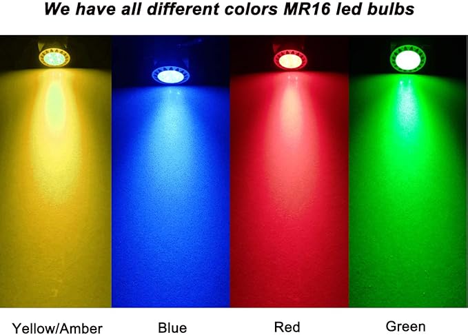 ALIDE MR16 GU5.3 Blue Led Bulbs 5W,20W 35W 50W Halogen Equiv,Low Voltage 12V MR16 Blue Color Bulb Spotlights for Outdoor Landscape Flood Yard Garden Tree Pool Step Lighting,Not Dimmable,38 Deg,6 Pack ALIDE