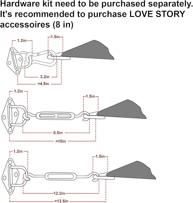 LOVE STORY Custom Size 15'x15' Turquoise Blue Sun Shade Sail Rectangle UV Block Canopy Patio Sail Sunshades Fabric for Outdoor Garden Carport (We Make Custom Size) LOVESTORY