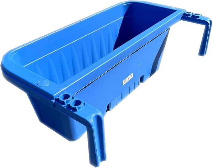Apollo Exports International 20" Adjustable Railing Planter, Blue Apollo+Exports+International