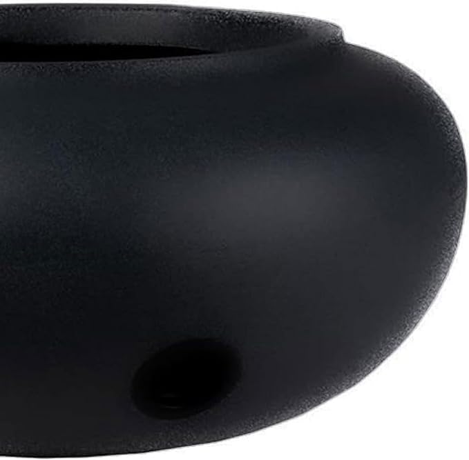 The HC Companies 21 Inch Garden Hose Pot - Durable Lightweight Plastic Decorative Hose Pot for Yard, 100-Foot Capacity Hose Storage, Black TheHCCompanies