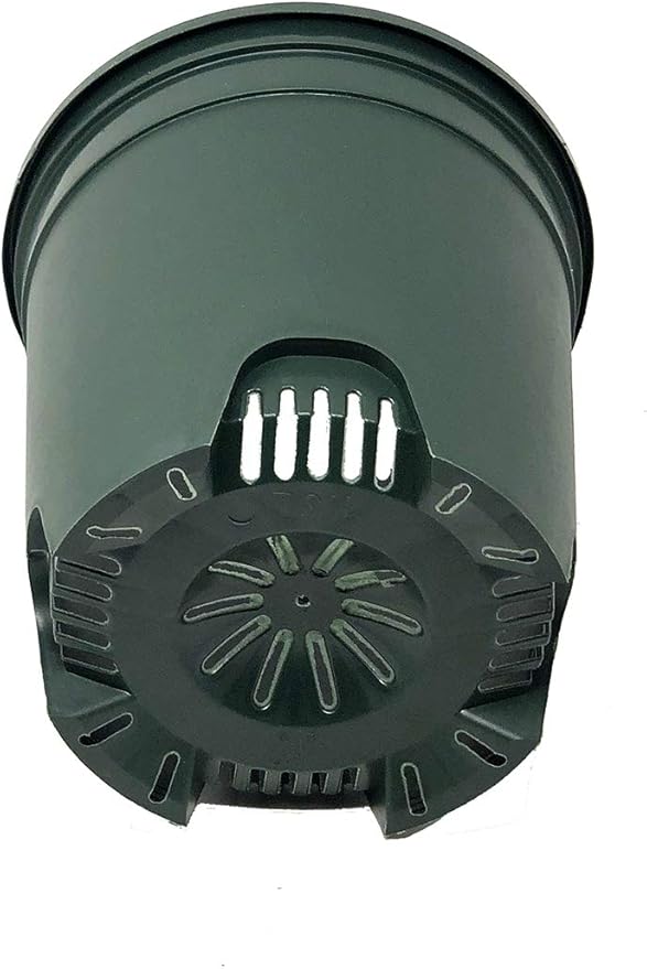 1.5 Gallon Green Nursery Pot Plastic Planters for Outdoor Indoor Plants Gardening Flower Pots 10-Pack 7.5 in Pot Liners with Drainage Holes CottaPlanters