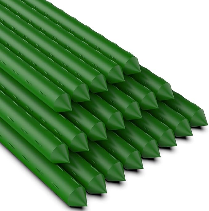 6Ft 72inch Garden Stakes Sturdy Plant Sticks Support Tomato Stakes for Vegetable,Pack of 20 Jxrhy