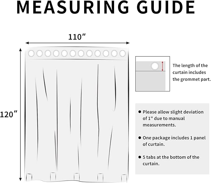 Easy-Going Linen Look Outdoor Curtains Waterproof Windproof Porch Curtains, Soft Thicken Outdoor Privacy Curtains for Patio, Gazebo, Grommet Top and Tab Bottom Drape, 1 Panel, 110x120 inch, White Easy-Going