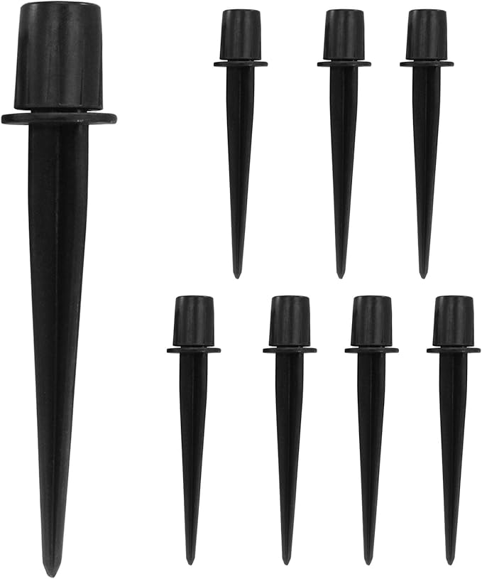 Litoexpe 8 Pack Metal Solar Lights Stake, Replacement Spike Ground Stake for Garden Lights Outdoor Enthusiasts PRATICALPRODUCTS