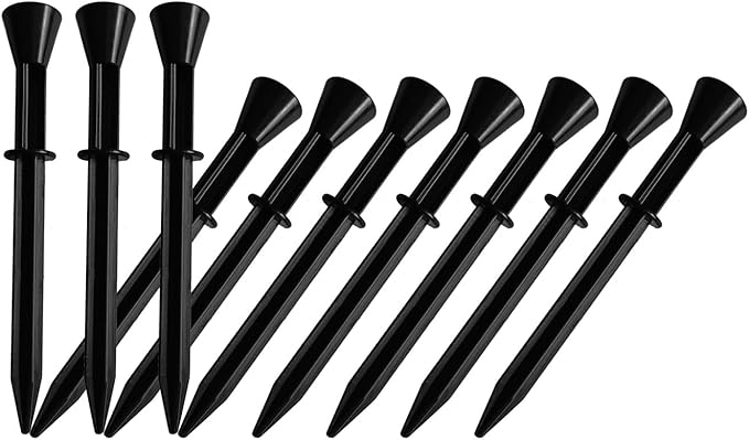 Replacement Stakes for Bulbs Solar Lawn lights, 10Pack ABS Reinforced Ground Spikes(Fit for Bulb Outside Diameter 0.68Inch), Solar String Light Stakes for Outdoor Pathway Christmas Halloween Rootora