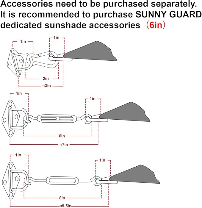 SUNNY GUARD Custom Size 6'x9' Terra Red Sun Shade Sail Rectangle UV Block Shade for Backyard Yard Patio Deck Garden(Customized) SUNNYGUARD