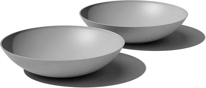 Veradek Mason Series Lane Bowl Planter| for Indoor or Outdoor Tabletops/Gardens |Made from Plastic-Stone Composite with Drainage Holes|Modern Décor for Flowers, Succulents, Small Plants VeradekOutdoor