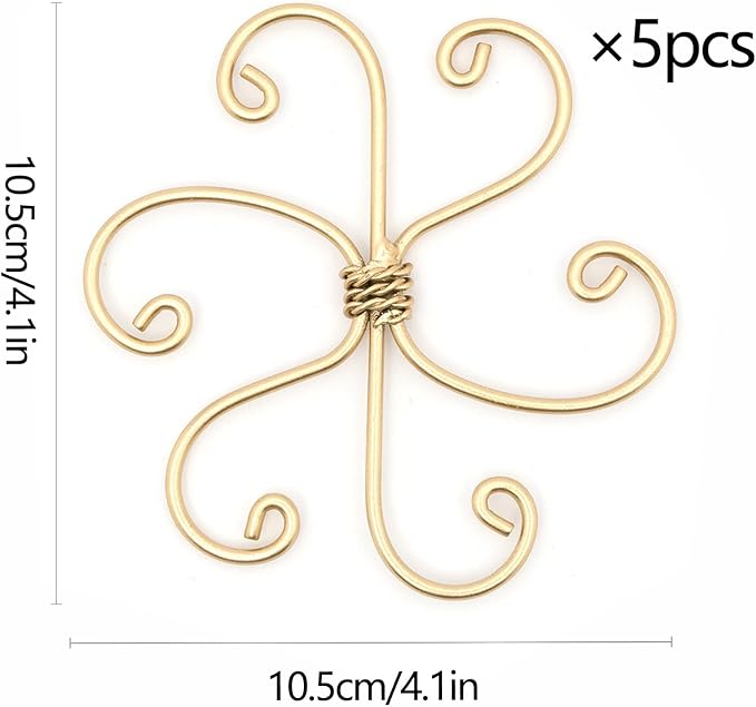 5PCS Monstera Plant Support System 4.1IN - Durable Hook Stem Supports for Healthy Growth, Stabilizer for Leaves and Turtle Shells, Easy-to-Use Indoor Plant Care, Ideal Present for Plant Lovers Yohsnor