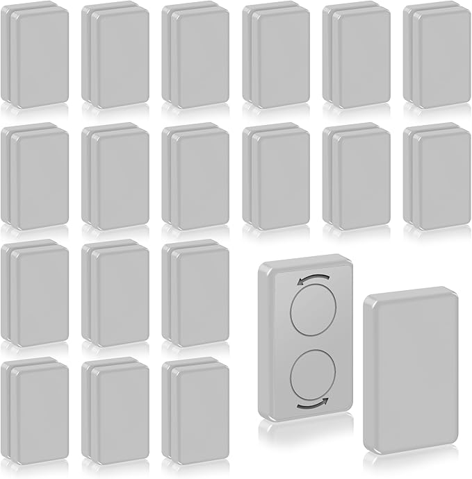 36pcs Outdoor Curtain Weights, Plastic Wrapped Magnetic Drapery Weights, Waterproof Heavy Duty Curtain Magnets for Heavy Wind, Outside Curtain, Shower Curtain, Tablecloth, Flag (Grey) Phoncoo