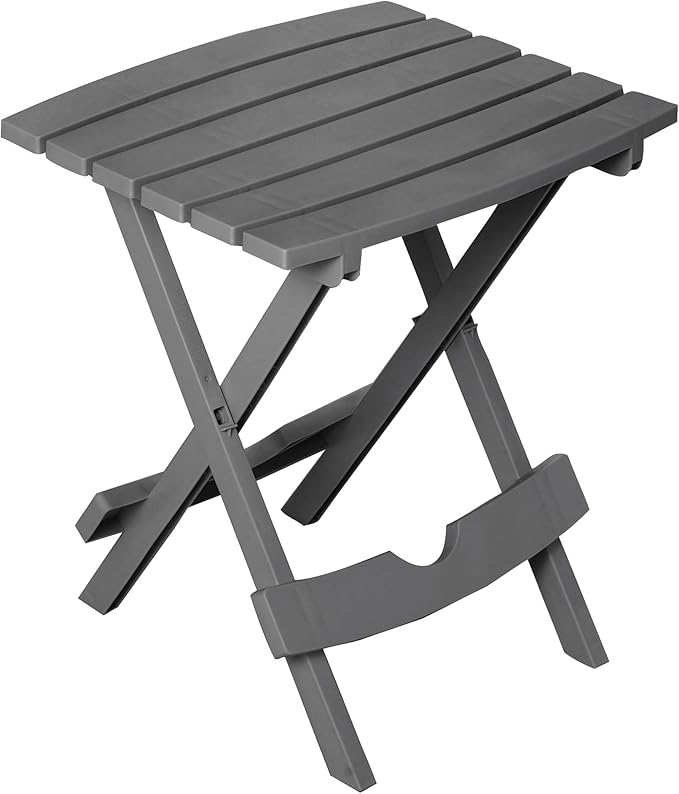 Adams Quik-Fold® Side Table - Charcoal Adams