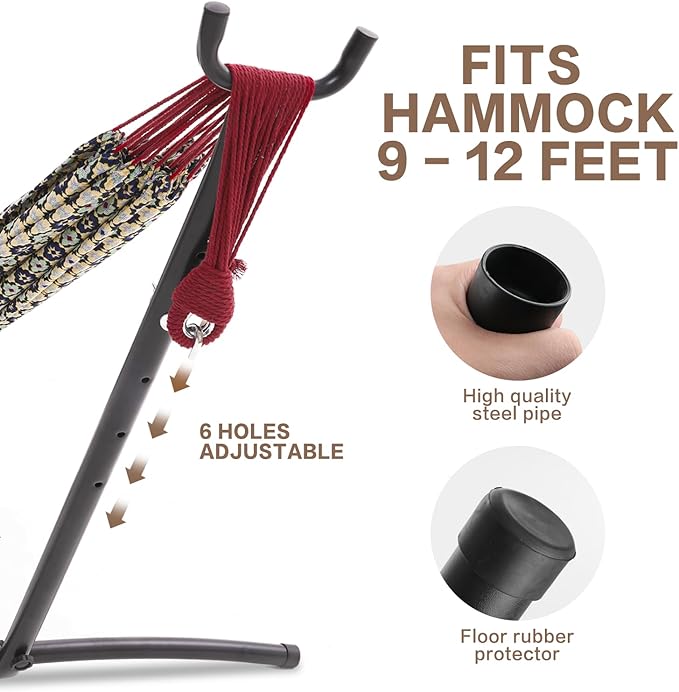 PNAEUT Hammocks Stand Only (Black Stand) PNAEUT