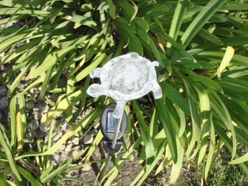Solar Garden Stake Lights with Color Changing LED or Regular White LED Landscape Path Lights (Set of 2) (Turtle) Ntertainment+House