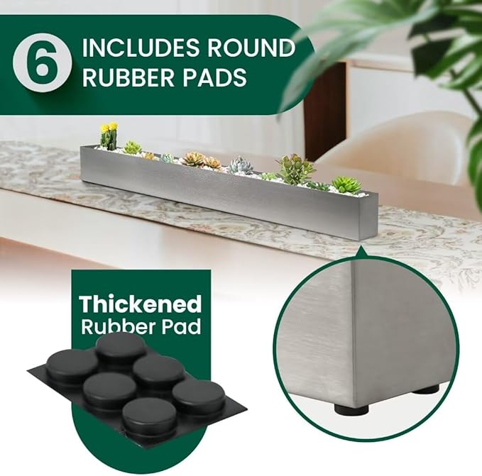 Trough Rectangle Planter Long Window Sill Planter Box Stainless Steel Window Planters Modern Succulent Planter Slivery 32 in Metal Windowsill Pot for Indoor Plants Herb Table Home Outdoor GZGNEEVL
