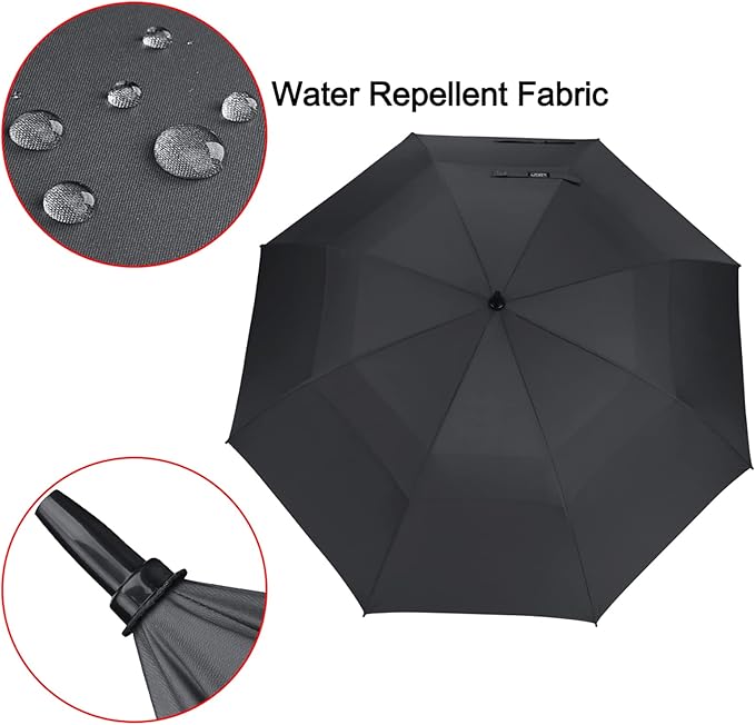 G4Free 47/54/62/68/72 Inch Automatic Open Golf Umbrella Oversize Extra Large Double Canopy Vented Windproof Waterproof Stick Umbrellas G4Free